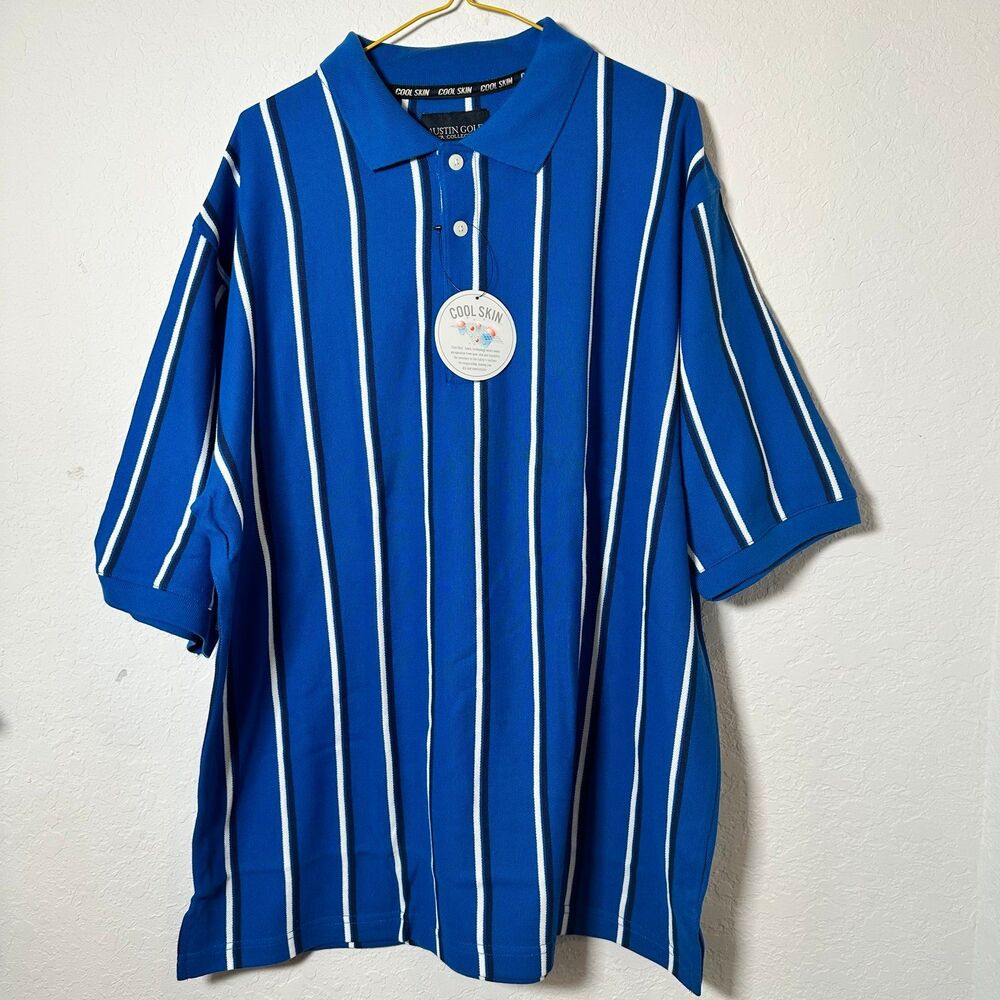 Austin Golf Tour Collection polo shirt size large blue